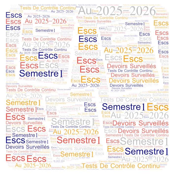 Calendrier des Tests de Contrôle Continu