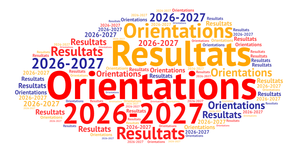Résultats des orientations pour l'AU 2026-2027