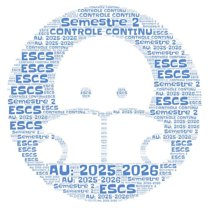 Calendrier des tests de Contrôle Continu du S2