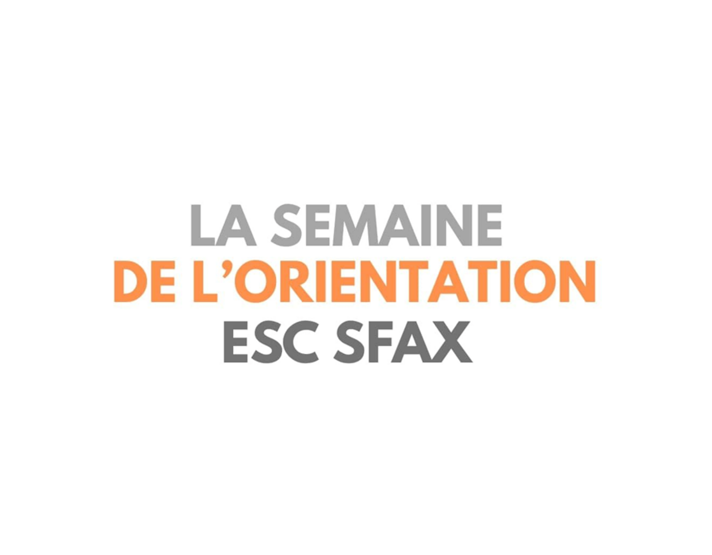 Semaine de l'orientation